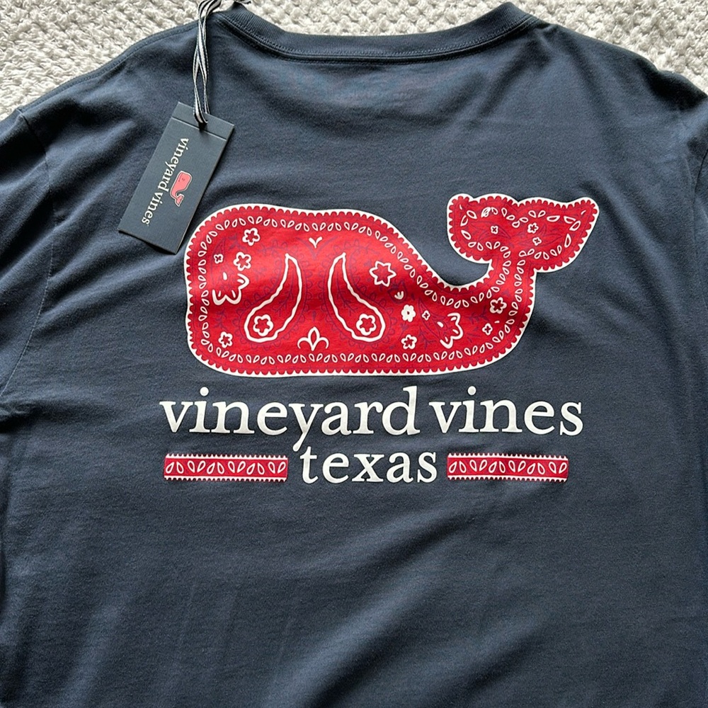 Vineyard Vines Texas Long-Sleeve Pocket Tee NWT